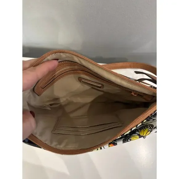 Rossetti Multicolor Butterfly Crossbody Organizer Handbag Purse NWOT - Picture 7 of 8